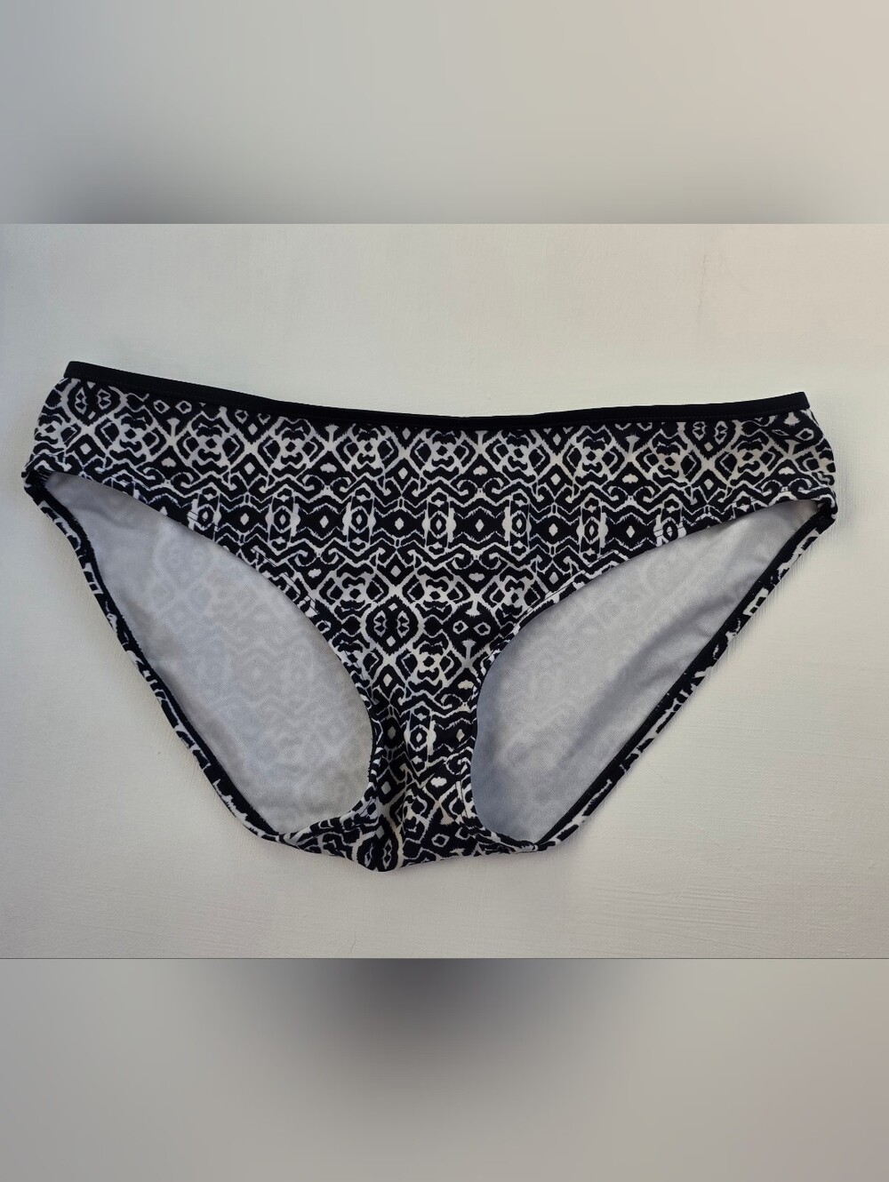 Panache Black and White Geometric Swim Bottoms New W/ Out Tags
